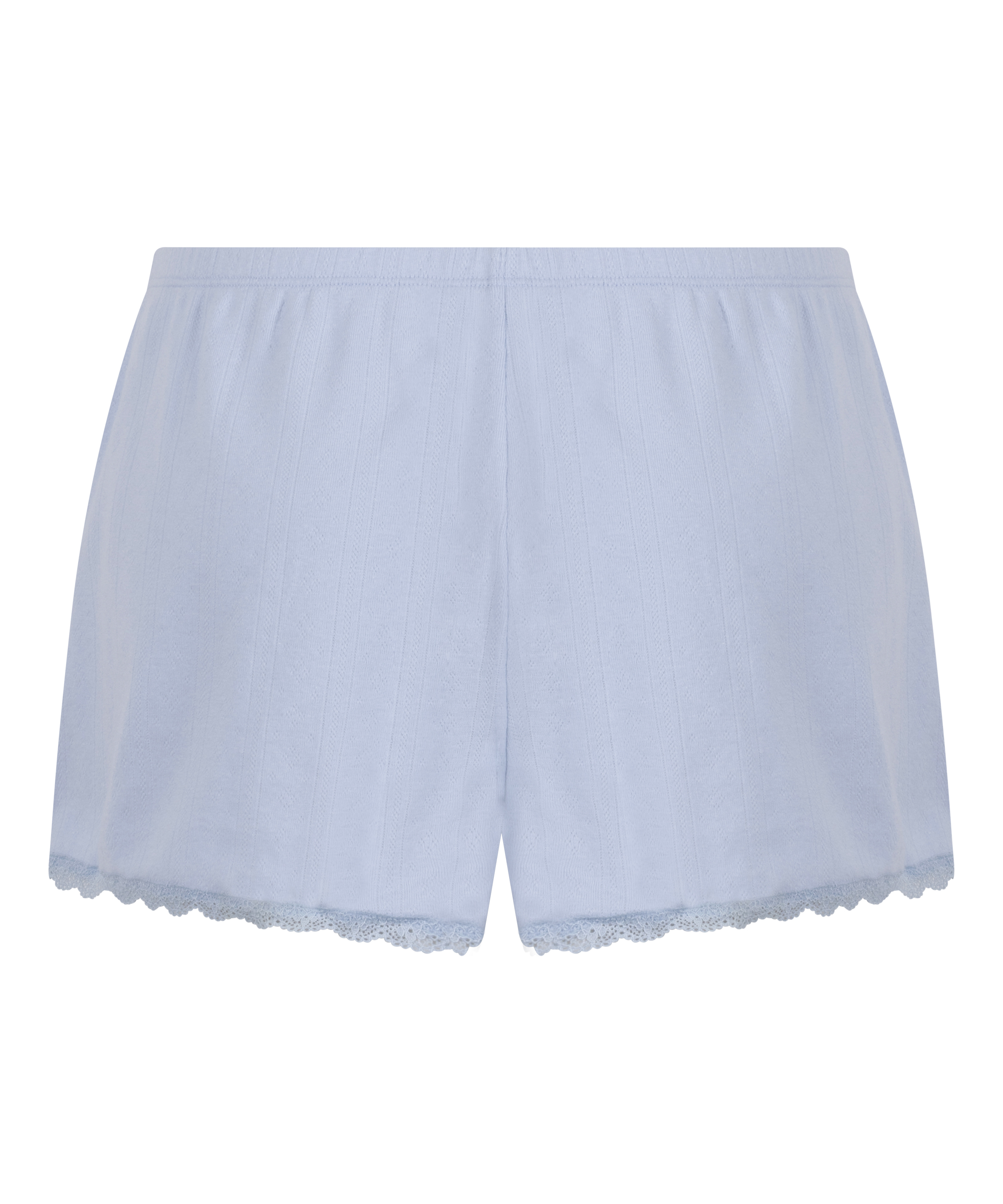 Short Pointelle, Bleu, main