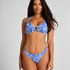 Bas de bikini échancré Cancun, Bleu