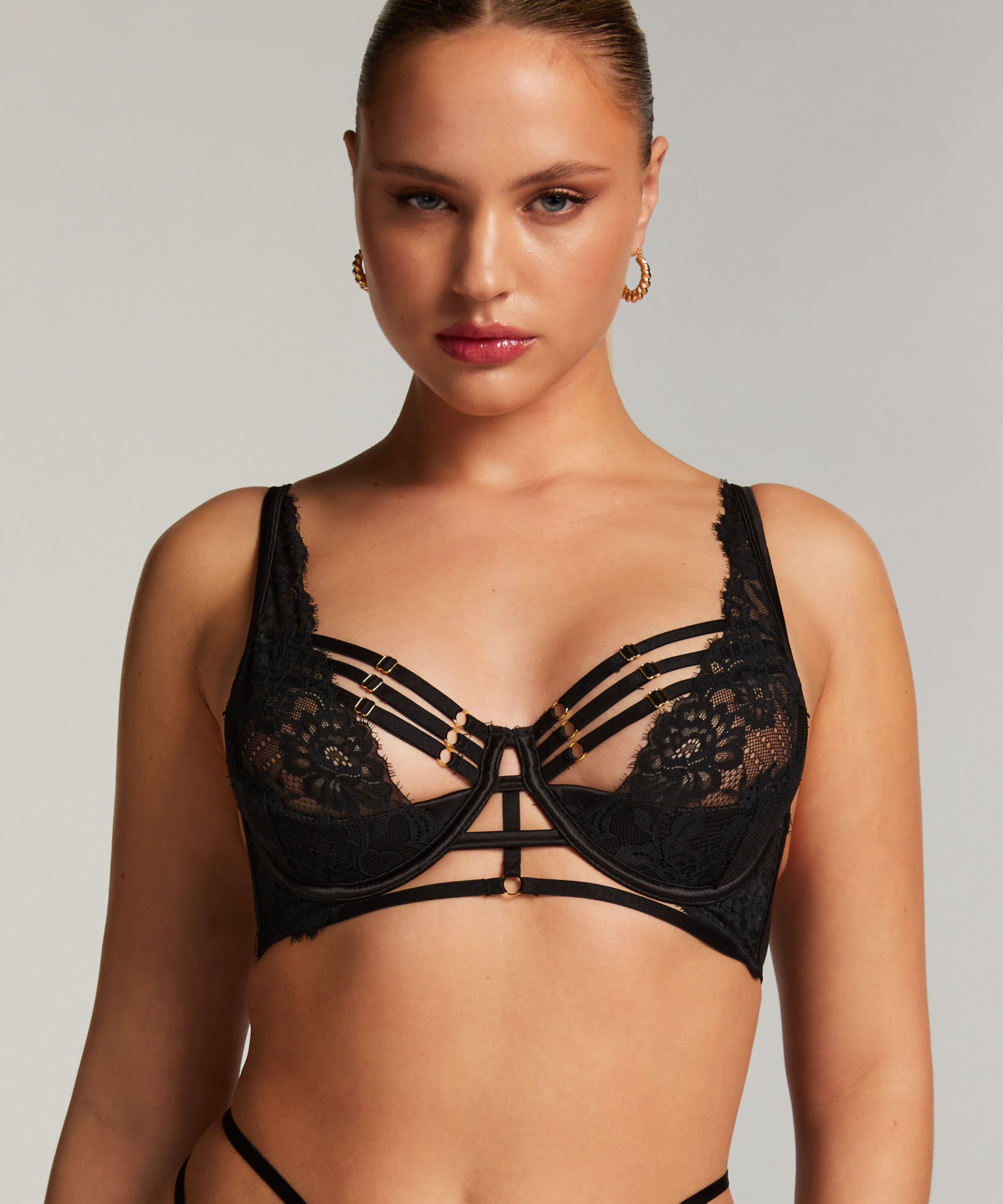 Soutien-gorge rembourré demi-bonnet à armatures longline Iggy
