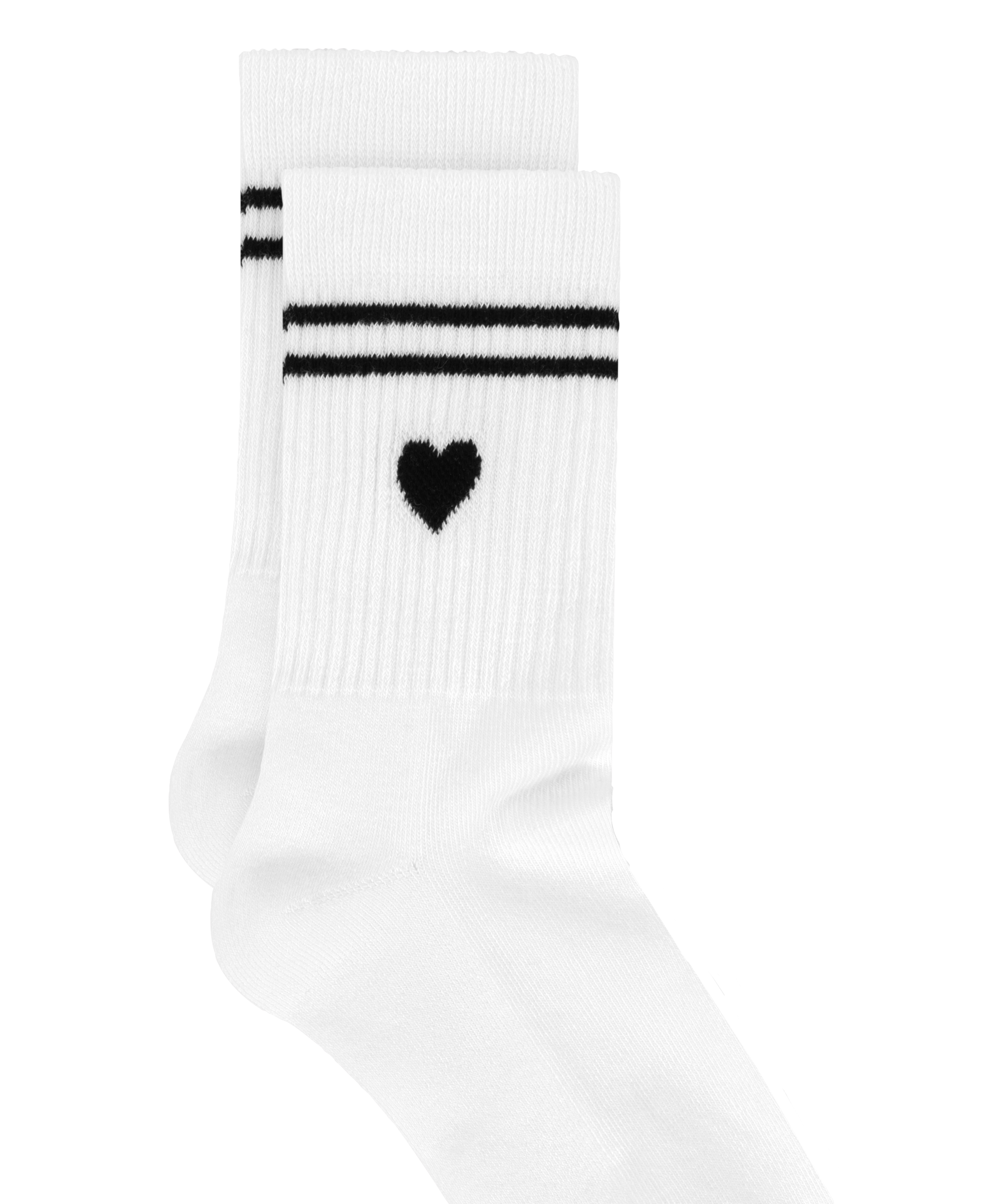 Chaussettes courtes en coton, Blanc, main