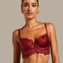 Soutien-gorge à la palangre à armatures préformé Zoé, Rouge