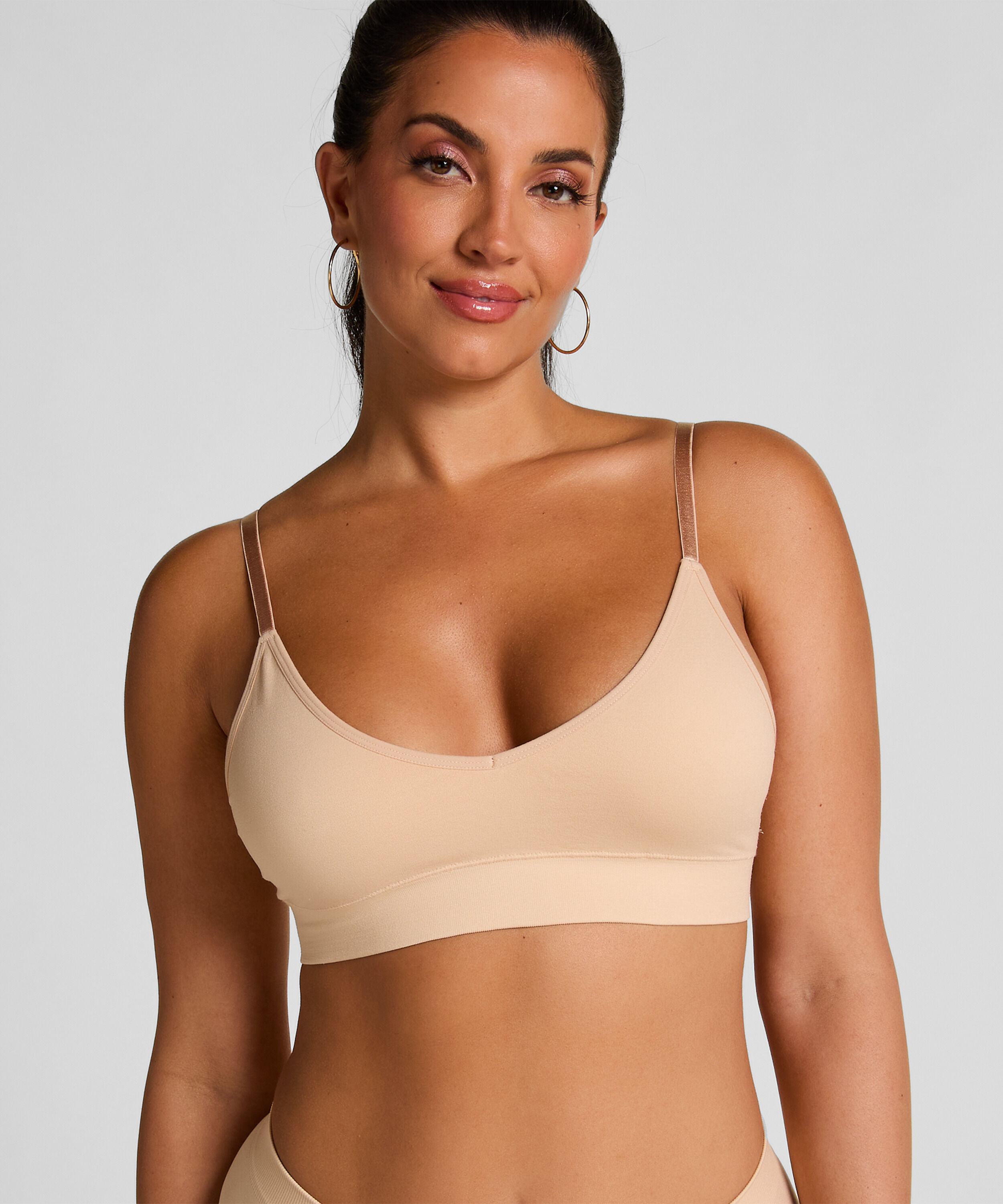 Brassière triangle Dide, Beige