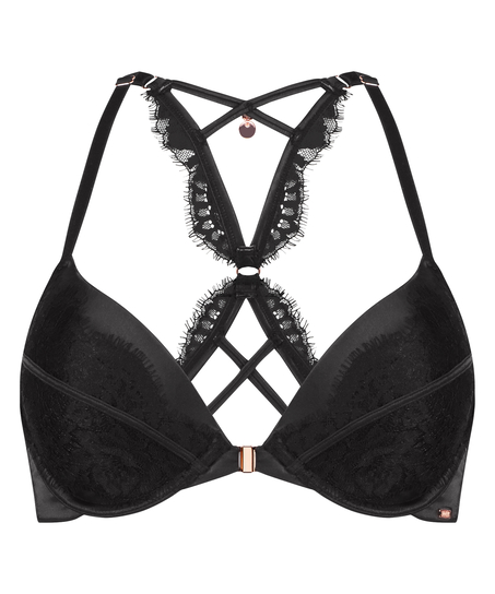 Soutien-gorge push-up à armatures préformé Chalice, Noir