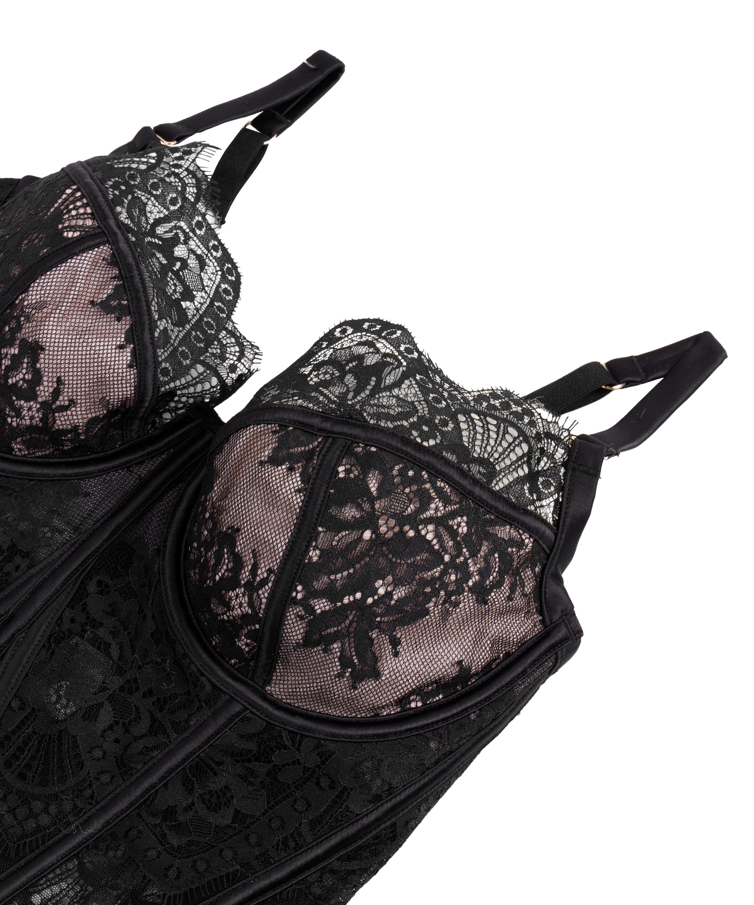 Bustier Zoe, Noir, main