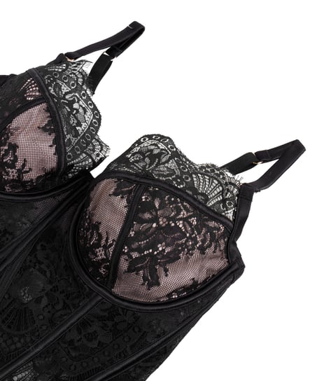 Bustier Zoe, Noir