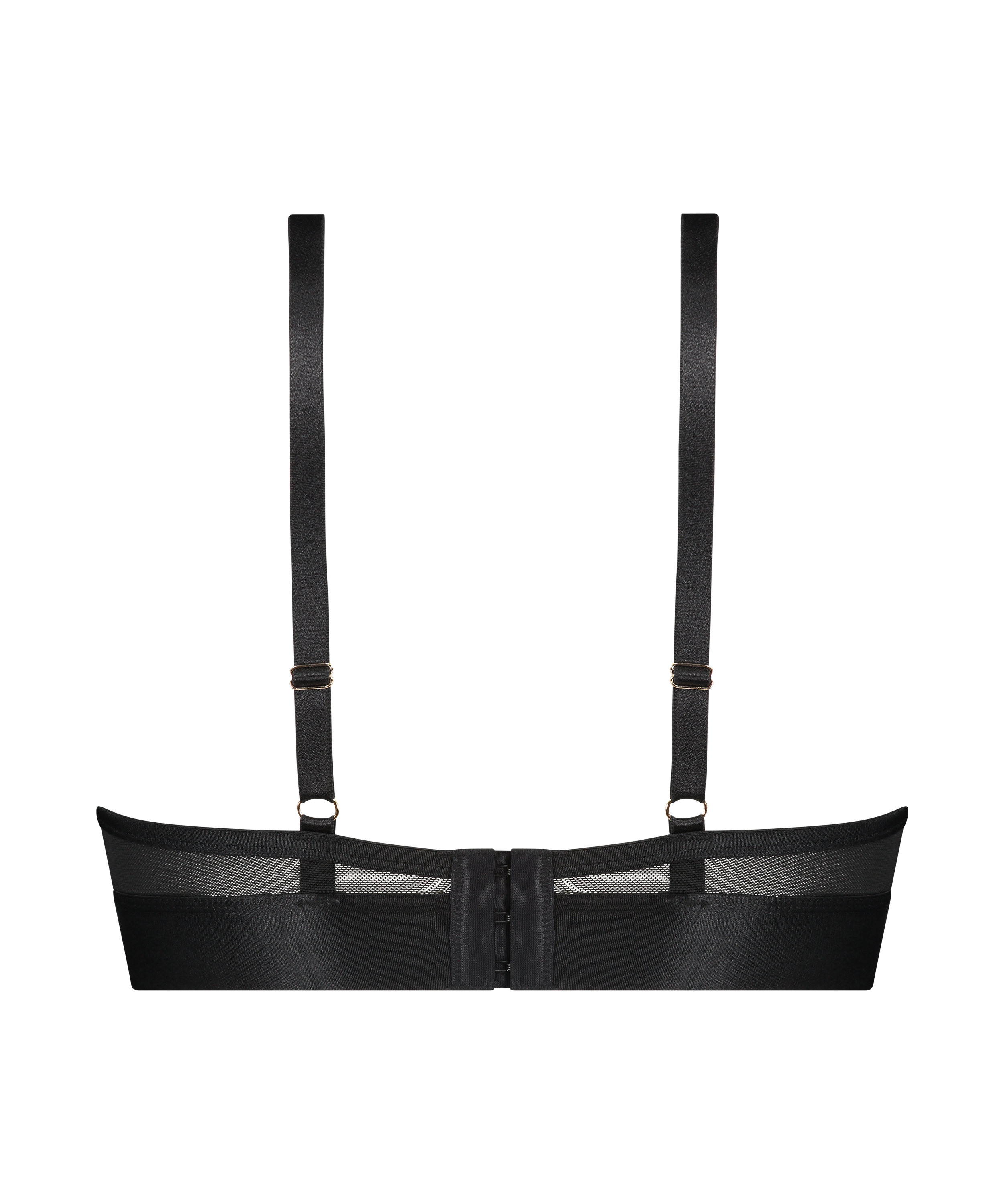 Soutien-gorge à armatures non-préformé longline Pleasure, Noir, main