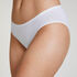 Super slip de bikini coton, Blanc