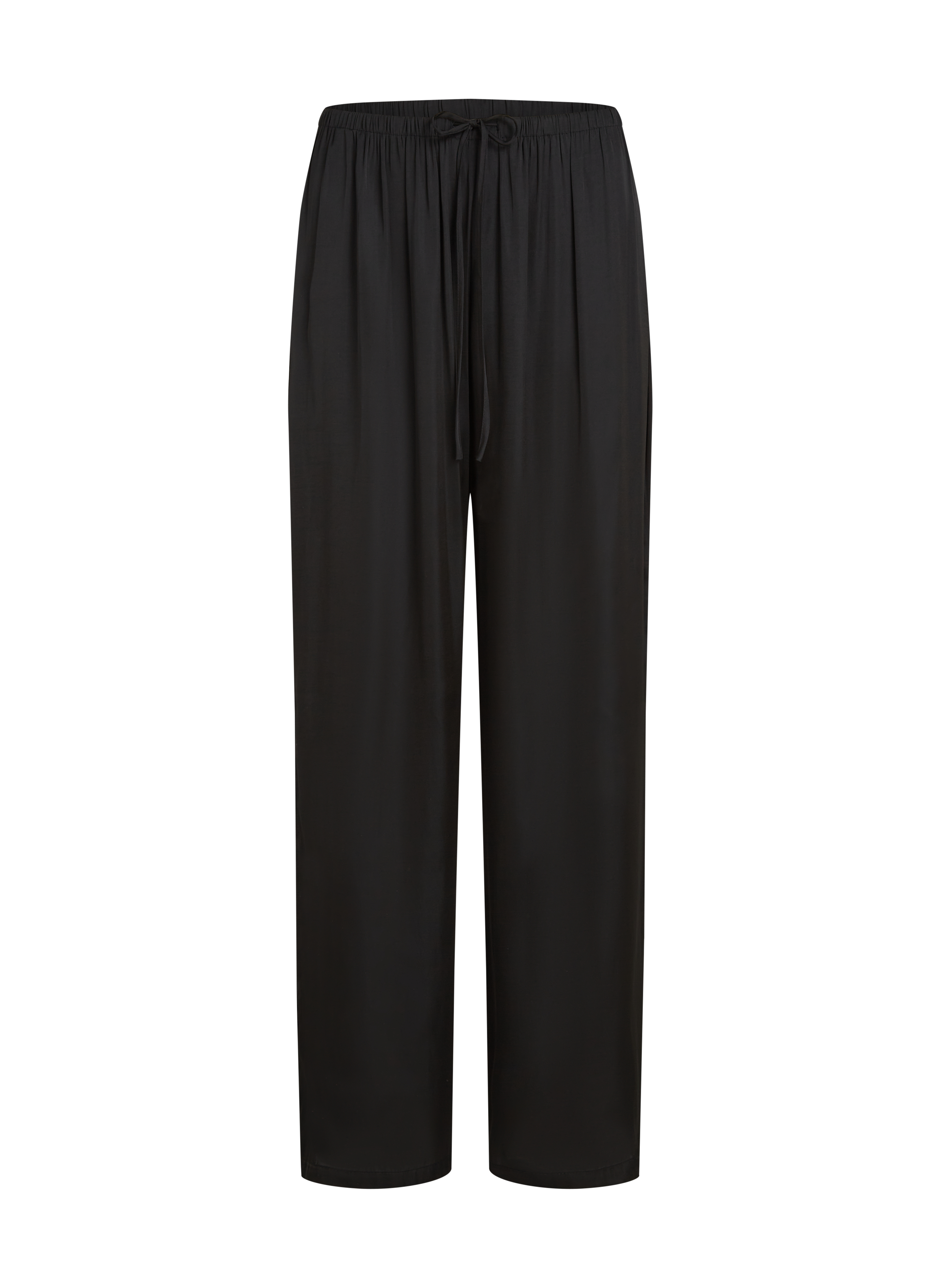 Pantalon de plage en satin, Noir, main