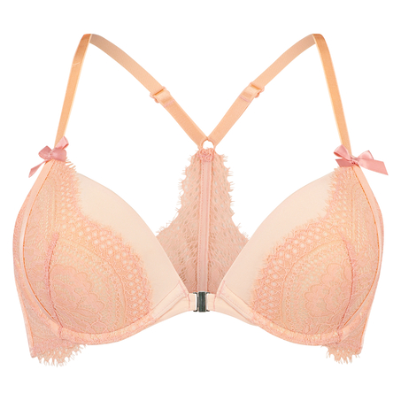 Soutien-gorge &agrave; armatures pr&eacute;form&eacute; push-up Paris, Rose