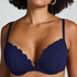 Haut de bikini à armatures à effet push-up préformé Scallop Taille A - E, Bleu