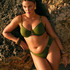 Slip de Bikini Rio Holbox, Vert