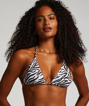 Doha Zebra Triangle Bikini Top, 205609