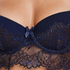 Soutien-gorge long rembourré à armatures Rya, Bleu