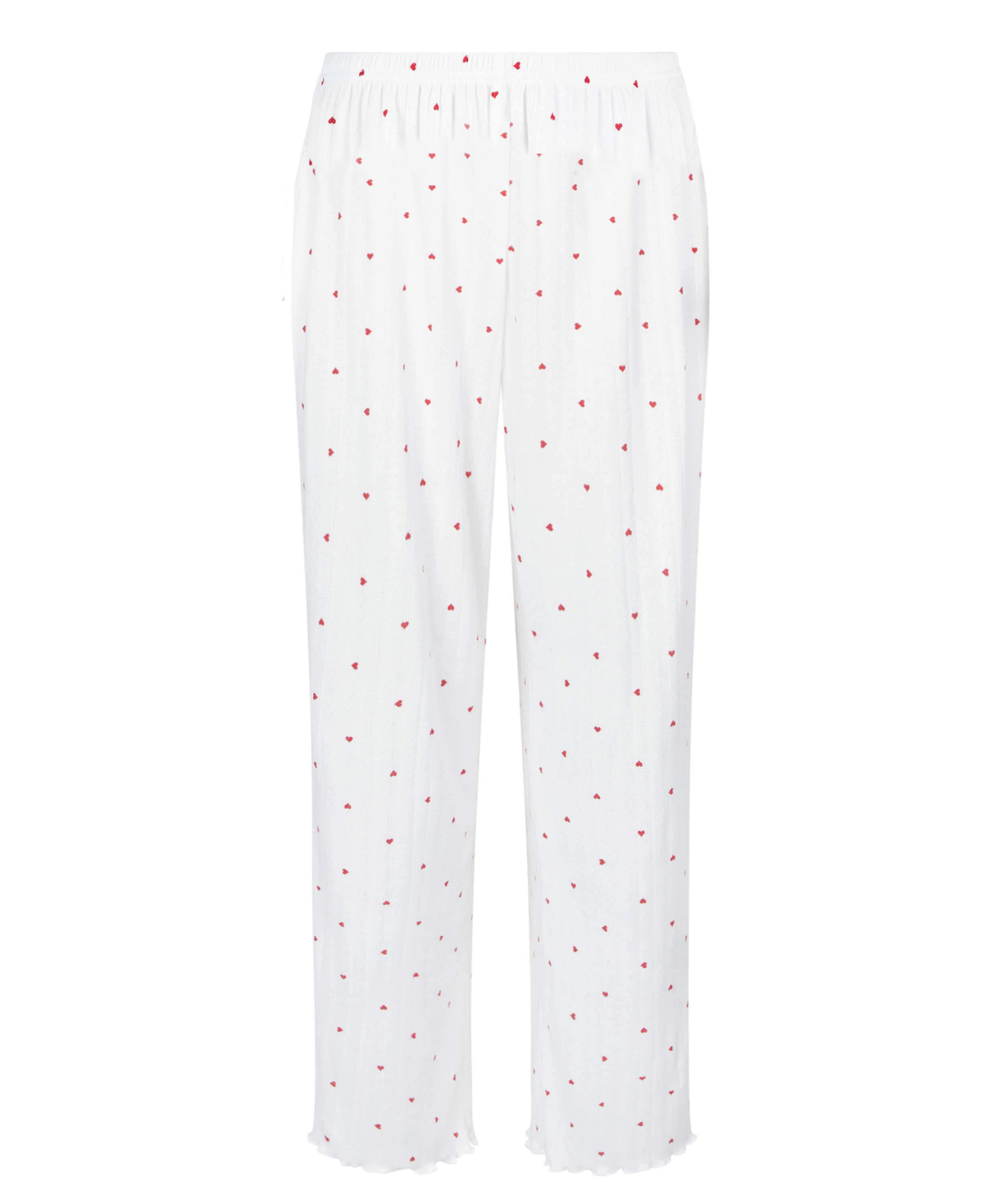 Pantalon de pyjama Pointelle, Blanc, main