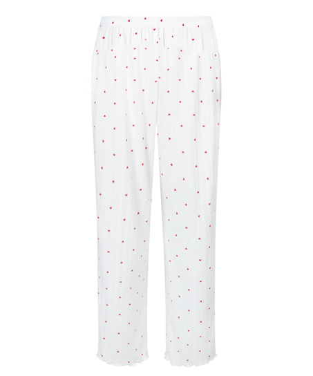 Pantalon de pyjama Pointelle, Blanc