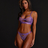 Soutien-gorge à armatures non-préformé longline Pleasure, Violet
