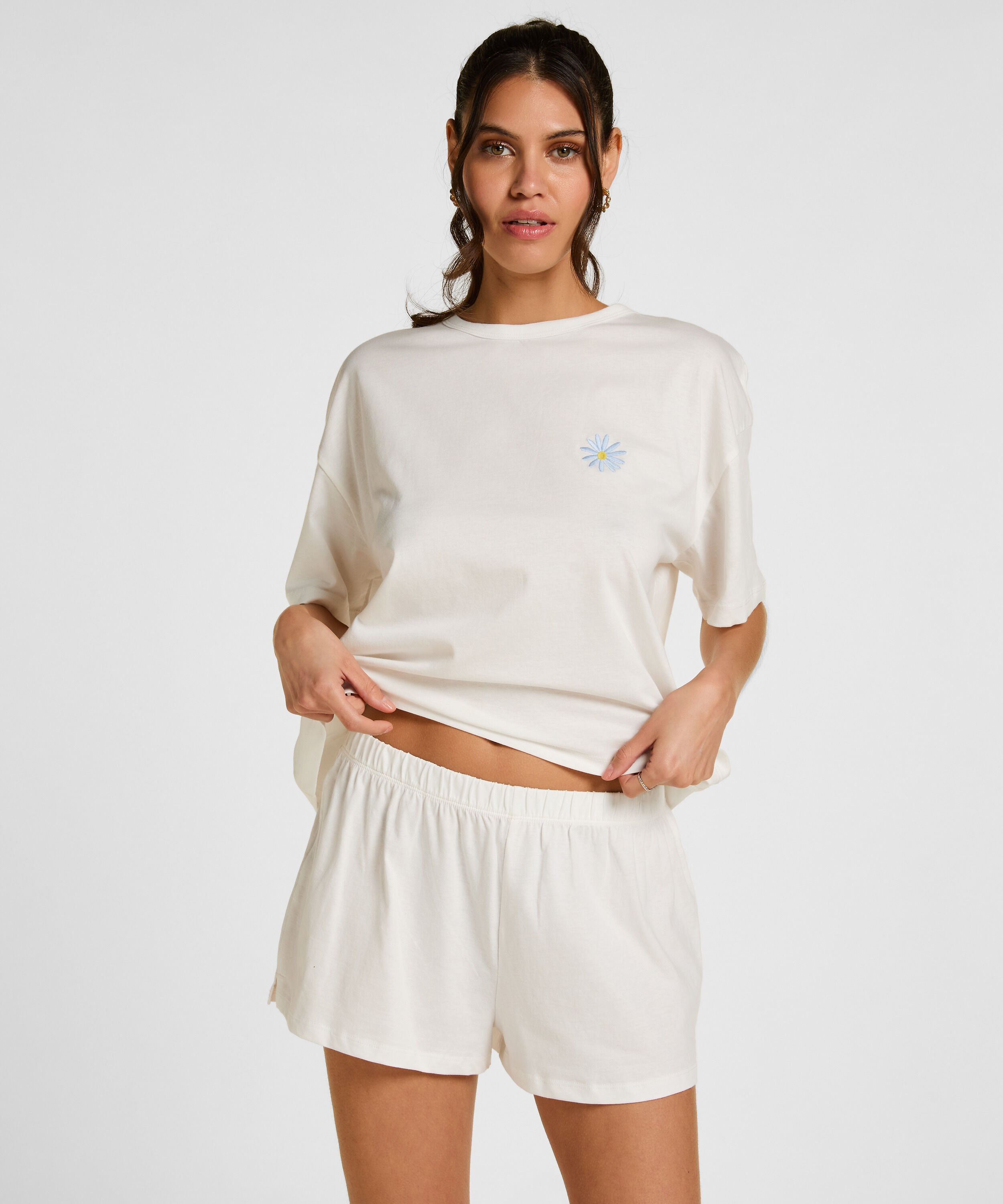 Pyjama en Coton, Blanc Pyjama en Coton, Blanc