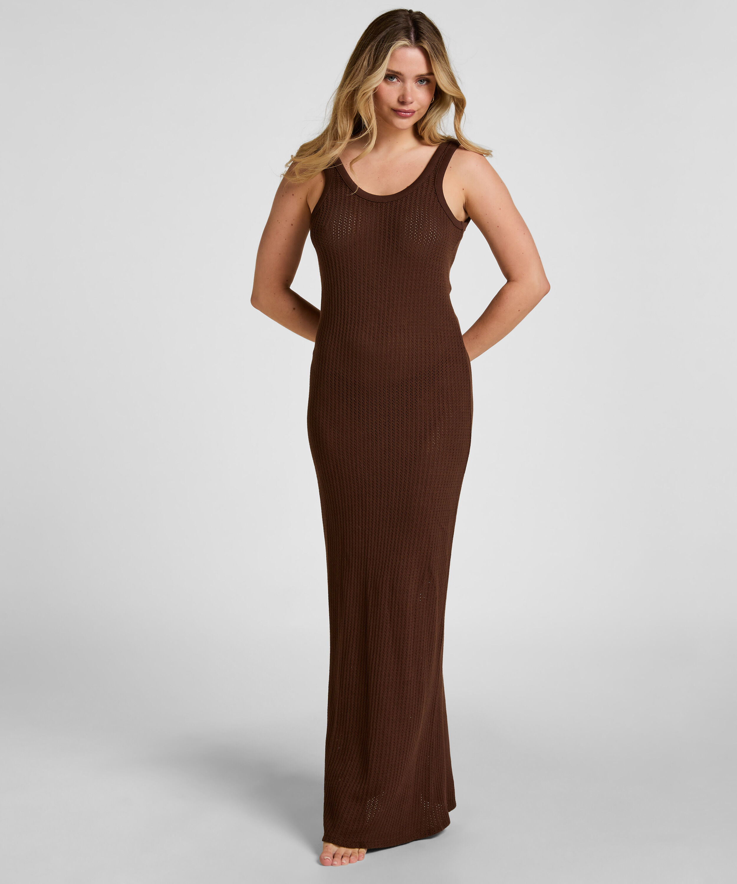 Robe de plage Coastal Muse, Marron