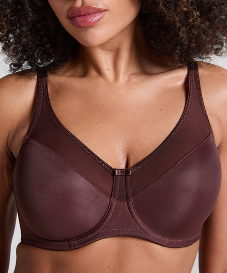 Soutien-gorge à armatures non-préformé minimiseur Nina, Marron