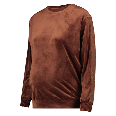 Top de grossesse en velours Shimmer, Marron