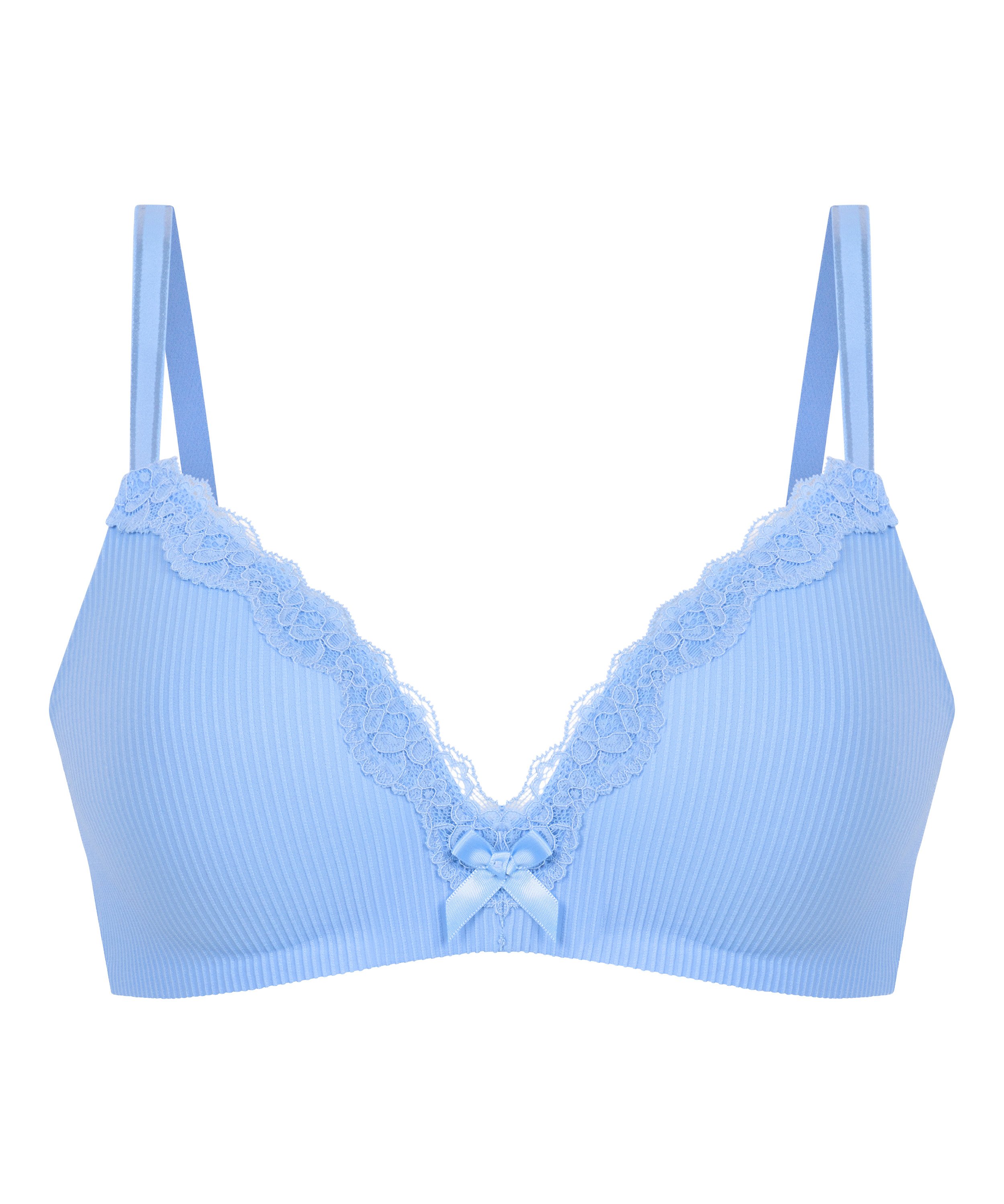 Soutien-gorge sans armature pr&eacute;form&eacute; Lola, Bleu, main