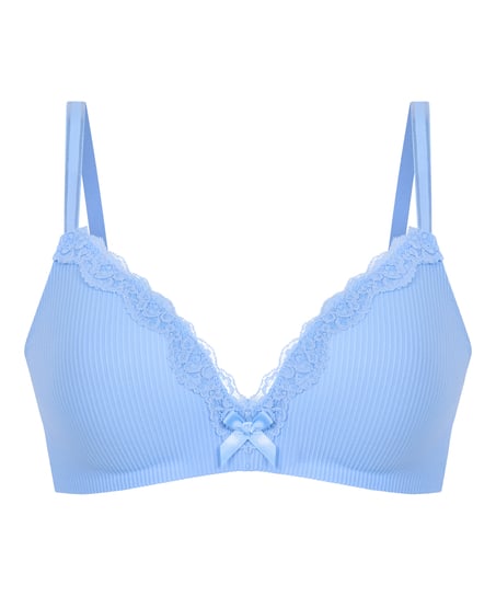 Soutien-gorge sans armature pr&eacute;form&eacute; Lola, Bleu