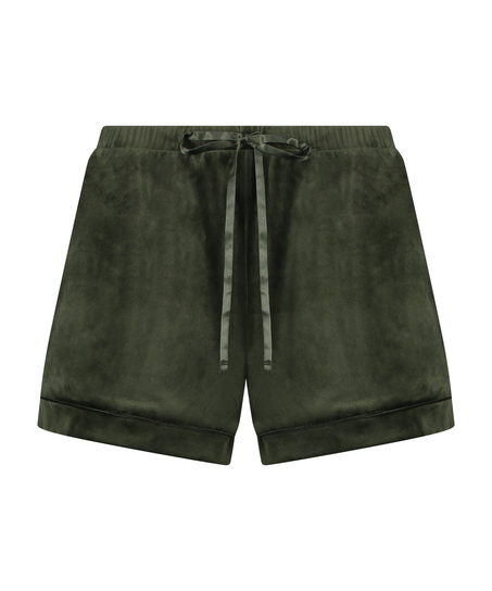 Short velours, Vert