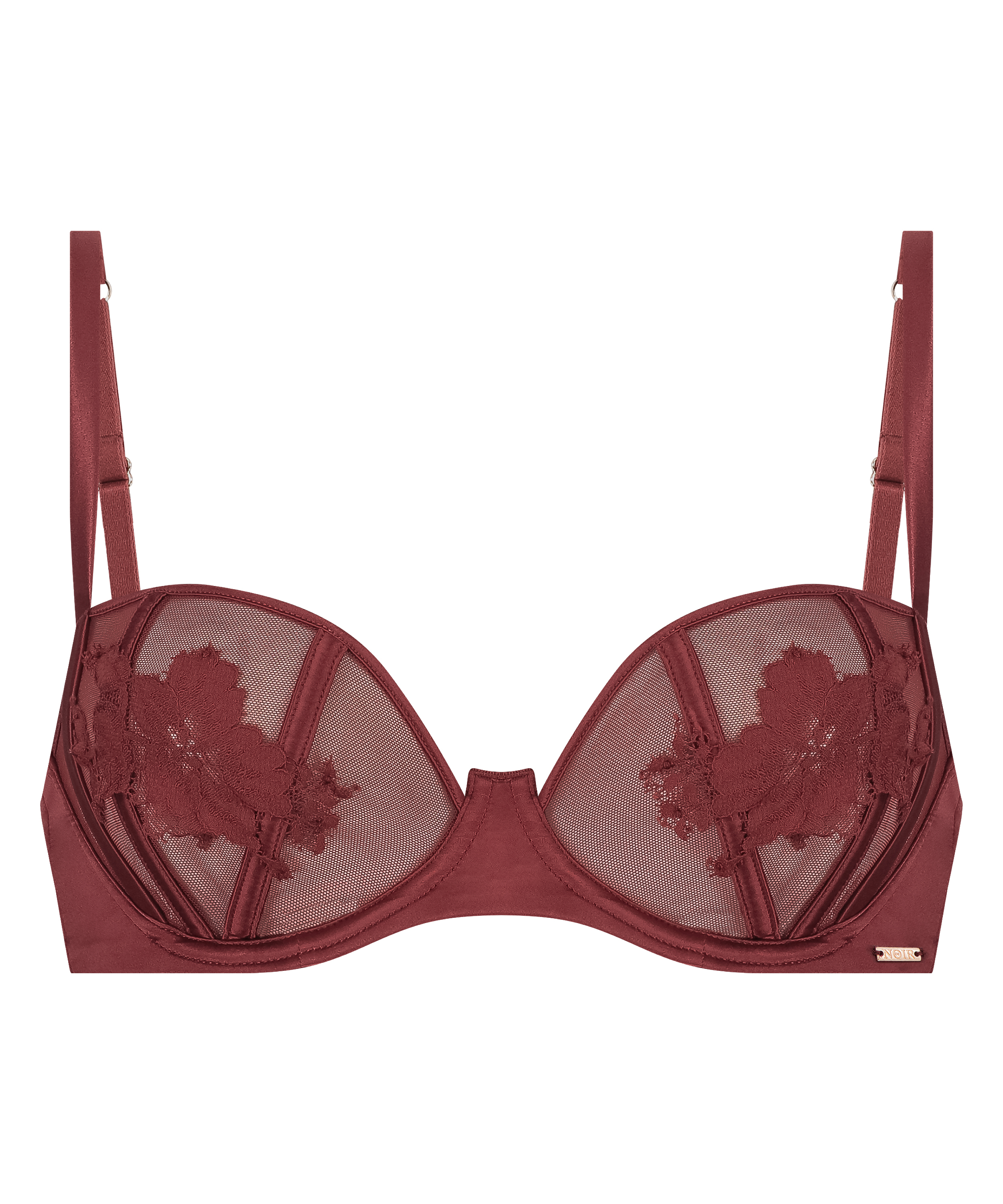 Soutien-gorge à armatures non-préformé Ember, Rouge, main