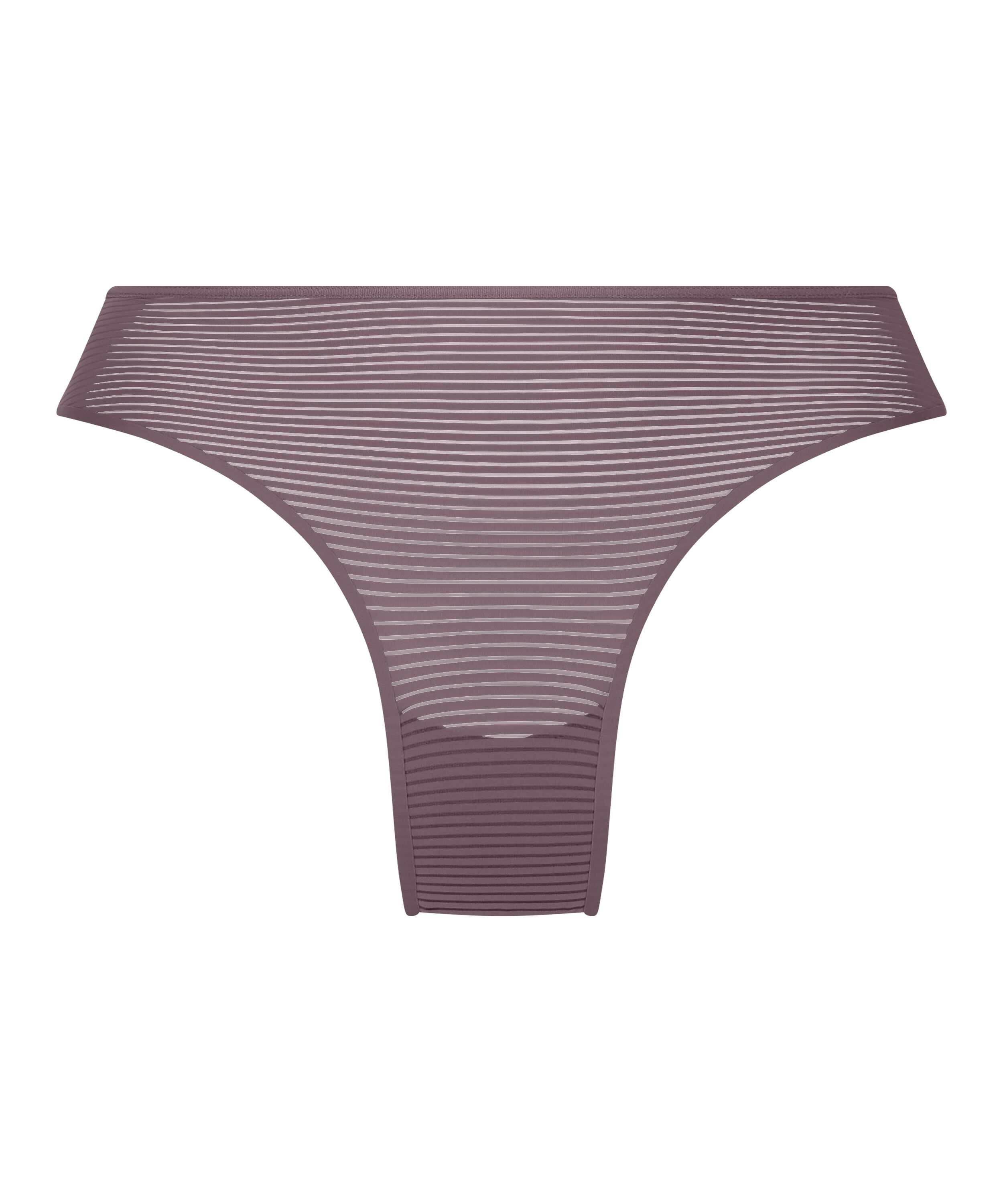 Slip br&eacute;silien invisible Stripe mesh, Marron