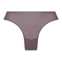 Slip brésilien invisible Stripe mesh, Marron