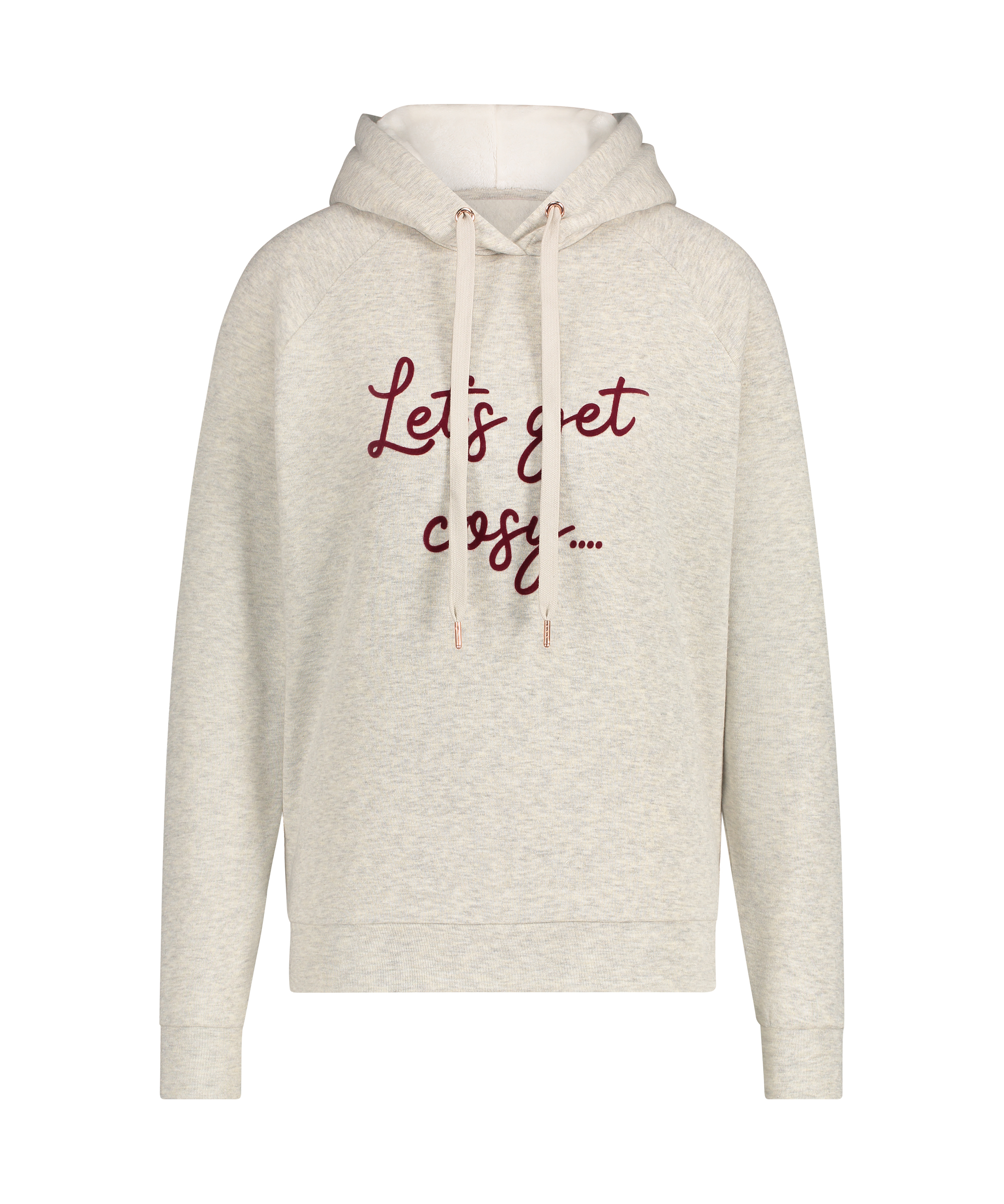 Hoodie à manches longues, Beige, main