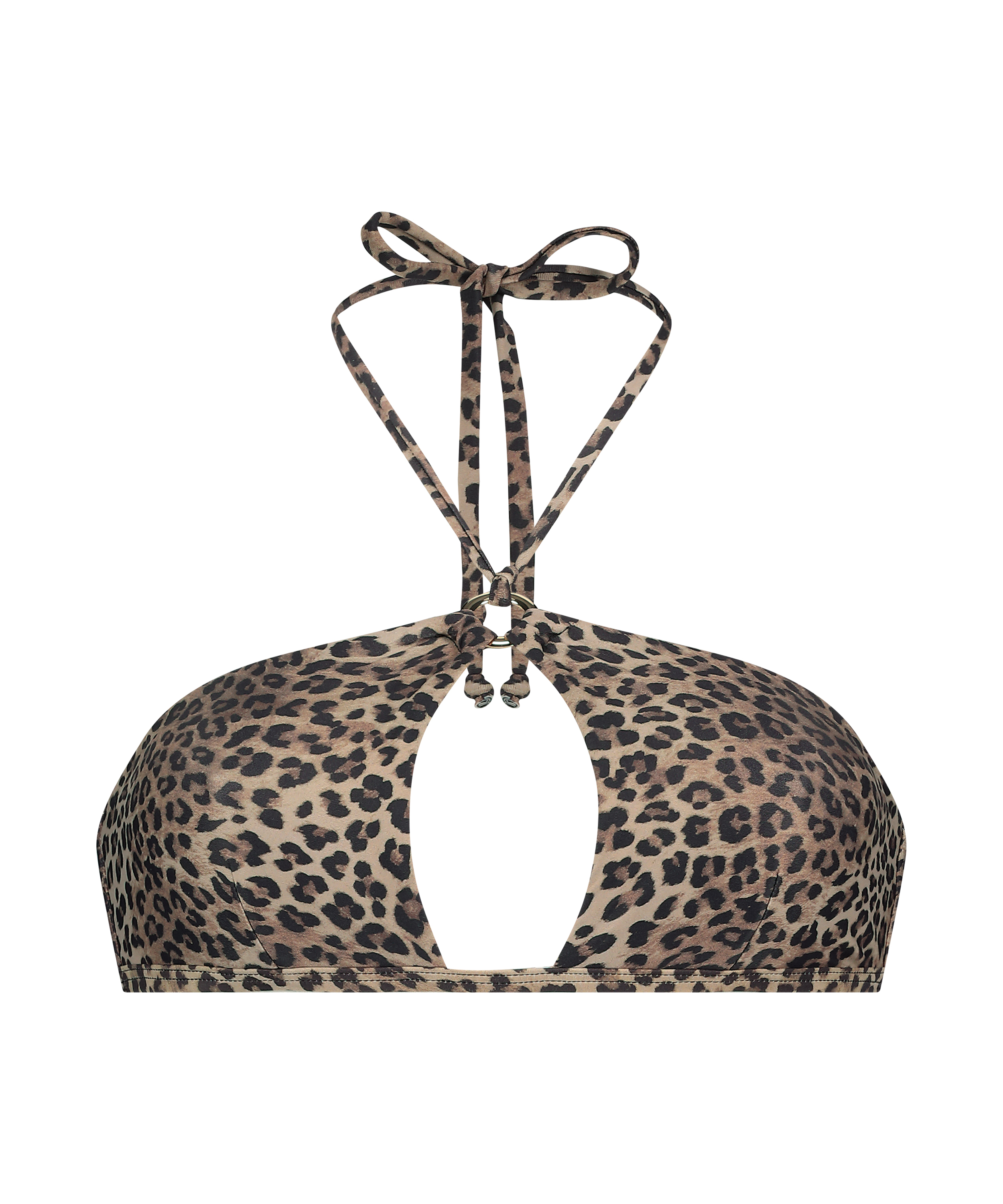 Haut de bikini Cannes, Marron, main