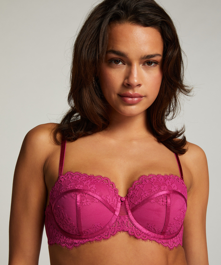 Soutien-gorge à armatures préformé sans bretelles Daisy, Rose