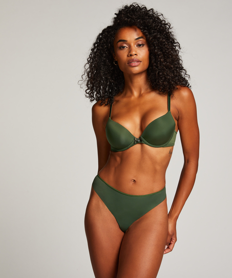 String Invisible Lace back, Vert