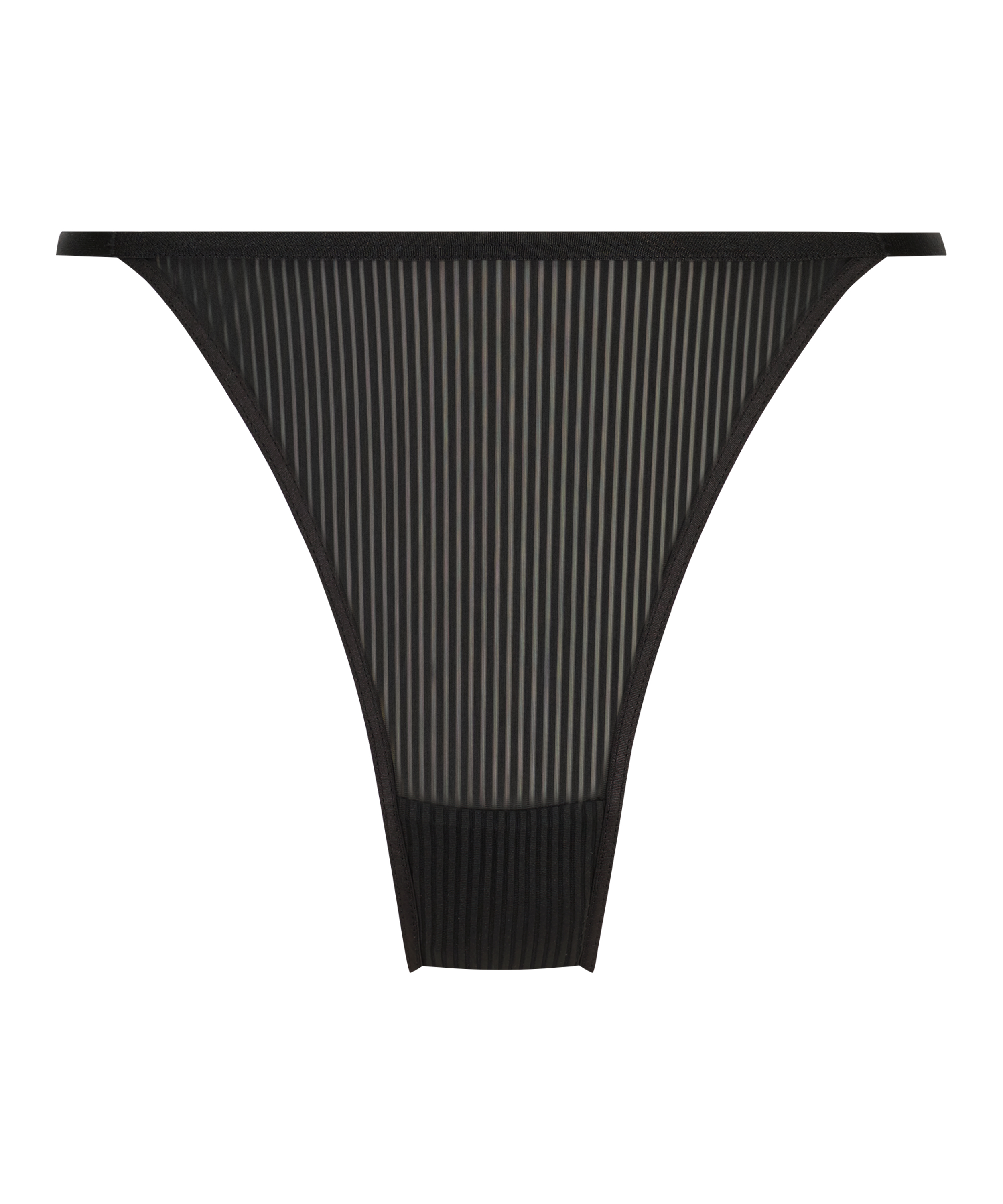 Slip brésilien jambes hautes Kaiden, Noir, main