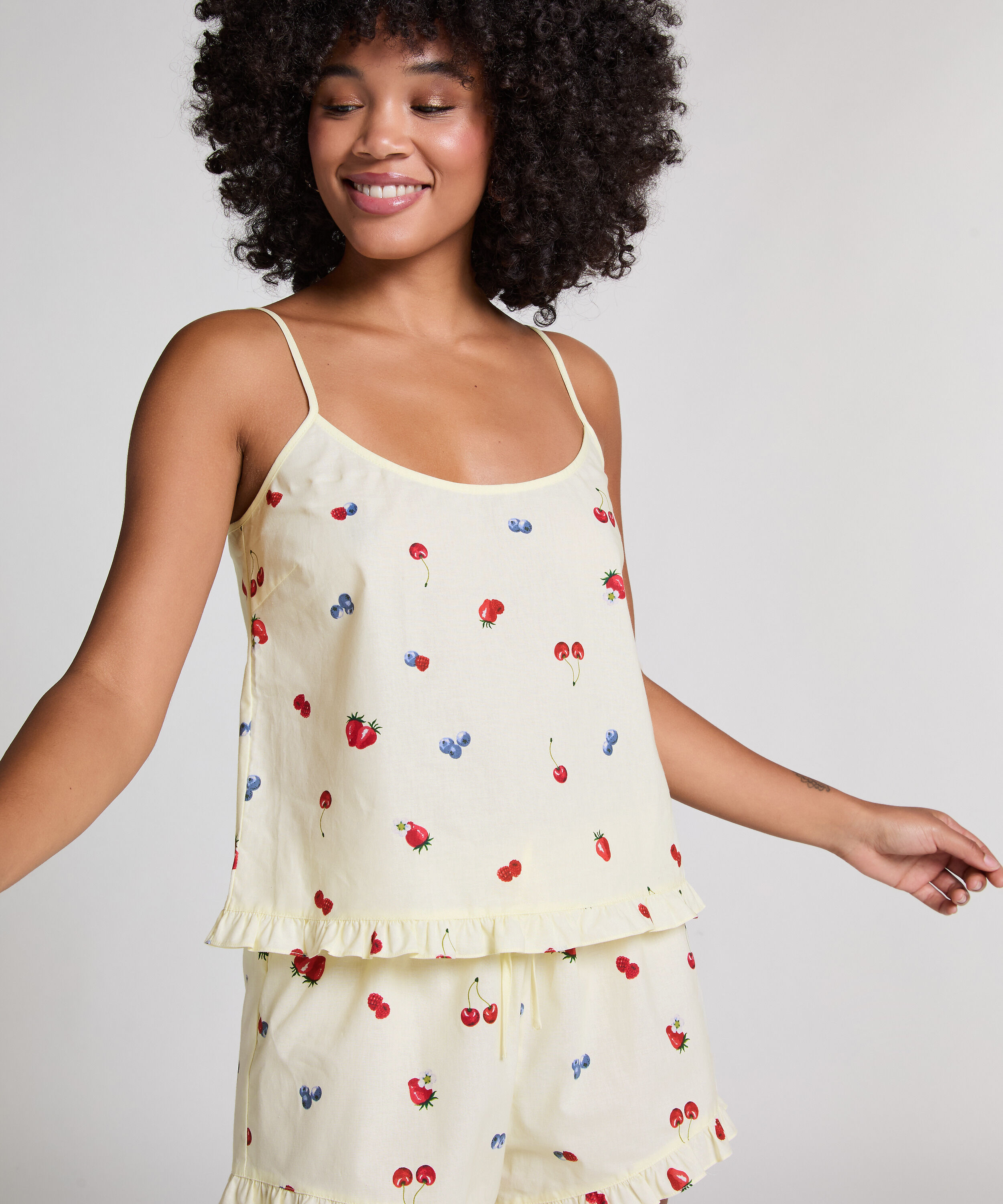 Cami tissé, Jaune