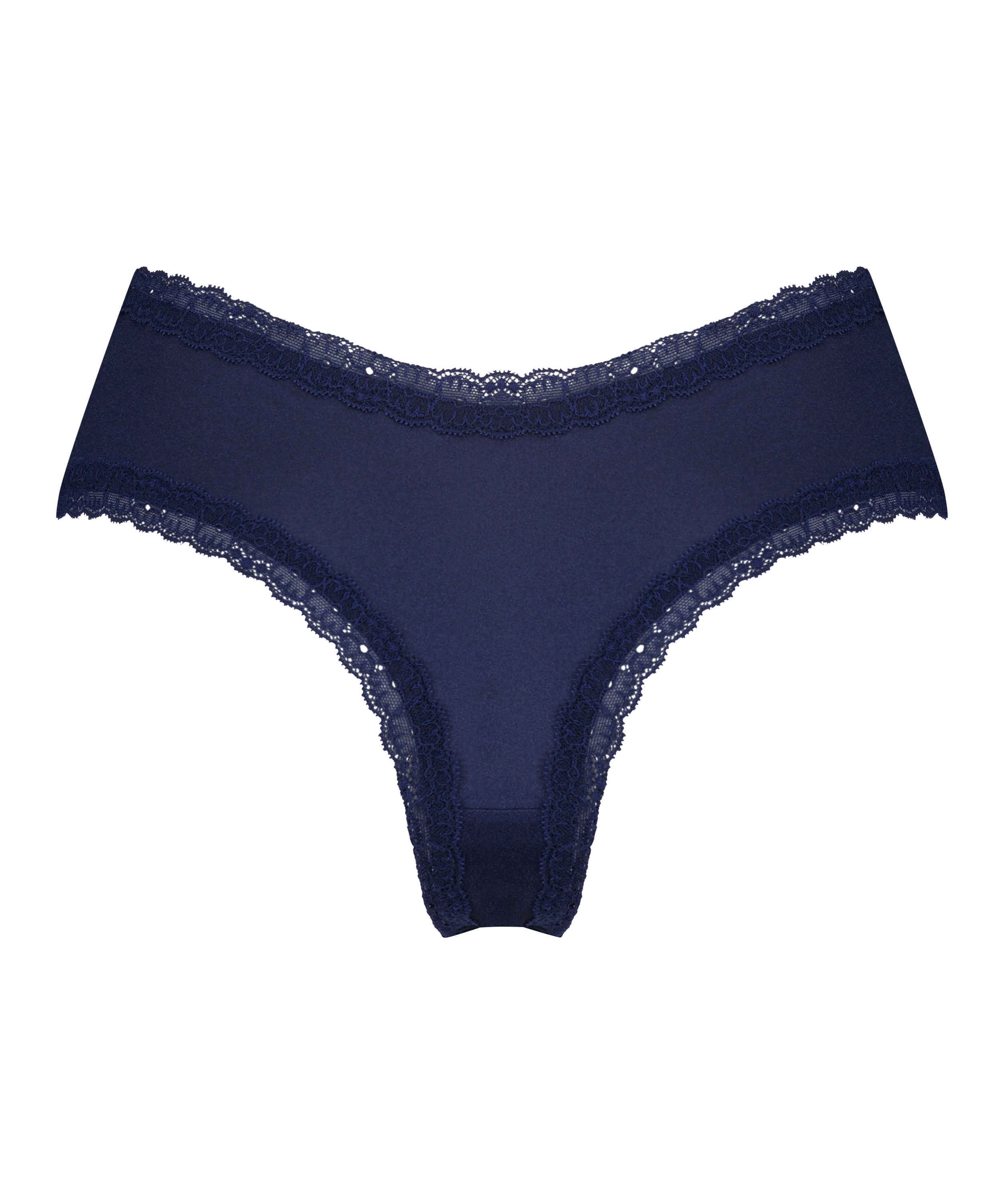 Slip br&eacute;silien en forme de V Vixen, Bleu, main