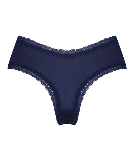 Slip br&eacute;silien en forme de V Vixen, Bleu