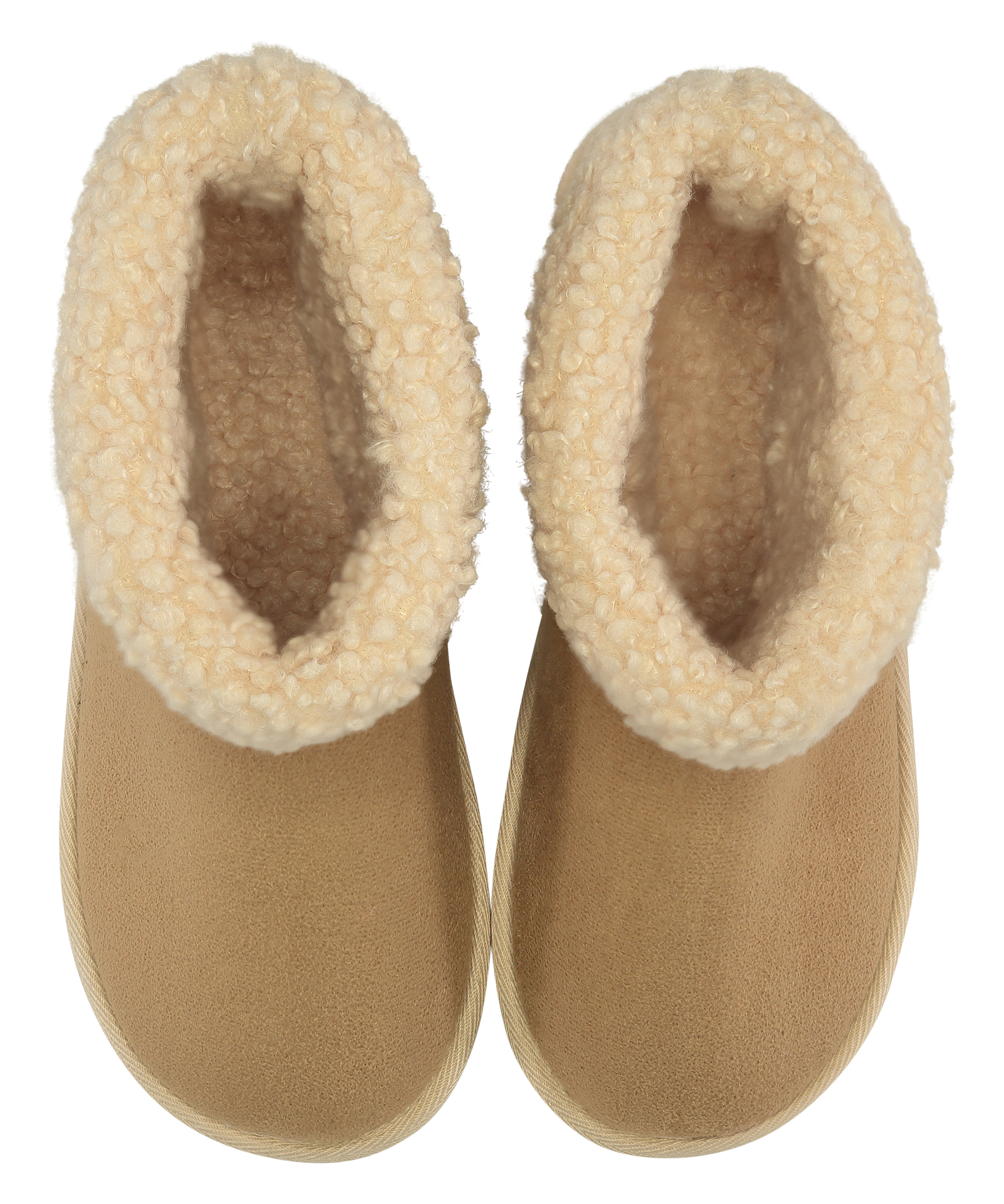 Pantoufles Fake Suede, Beige, main