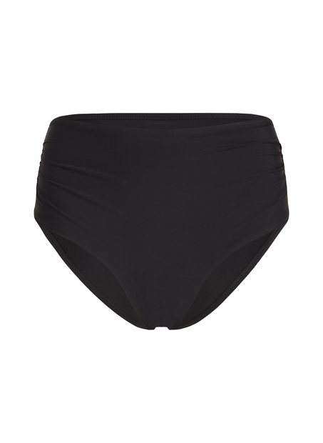 Bas de bikini taille haute Cheeky shaping Luna, Noir