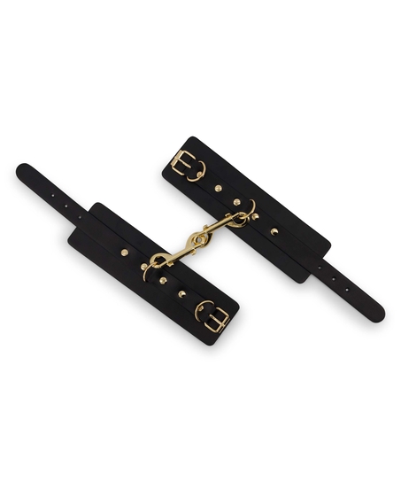 Menottes à clous métalliques, Noir