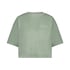 Top velours manches courtes, Vert