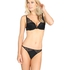Padded underwired push-up bra Lisa, Noir