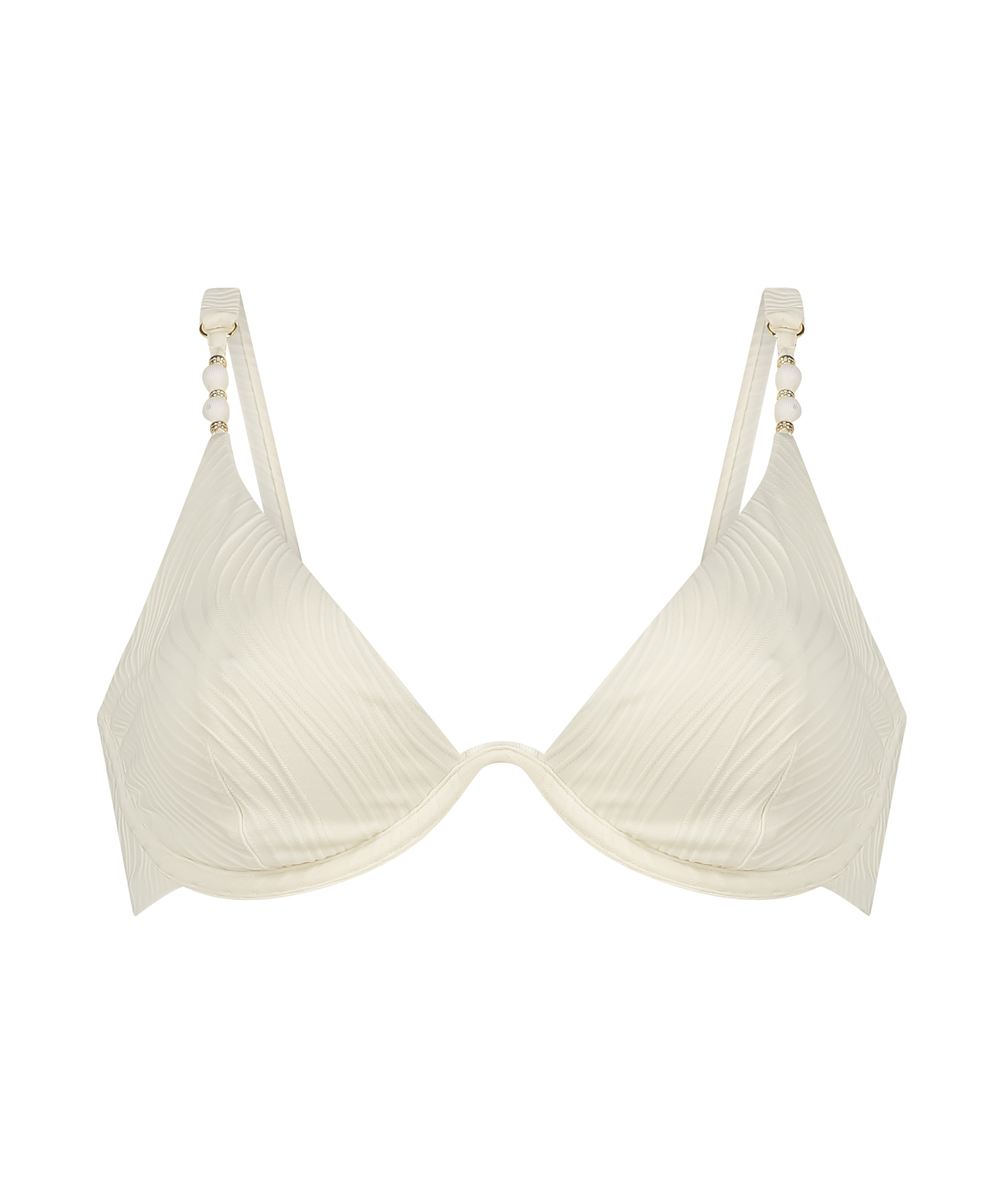 Haut de bikini Cozumel, Blanc, main