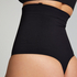 String taille haute à gaine sculptante sans coutures mise en forme, Noir