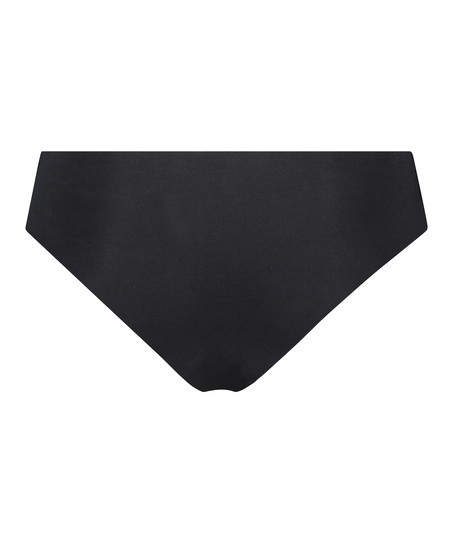 Slip invisible en coton, Noir