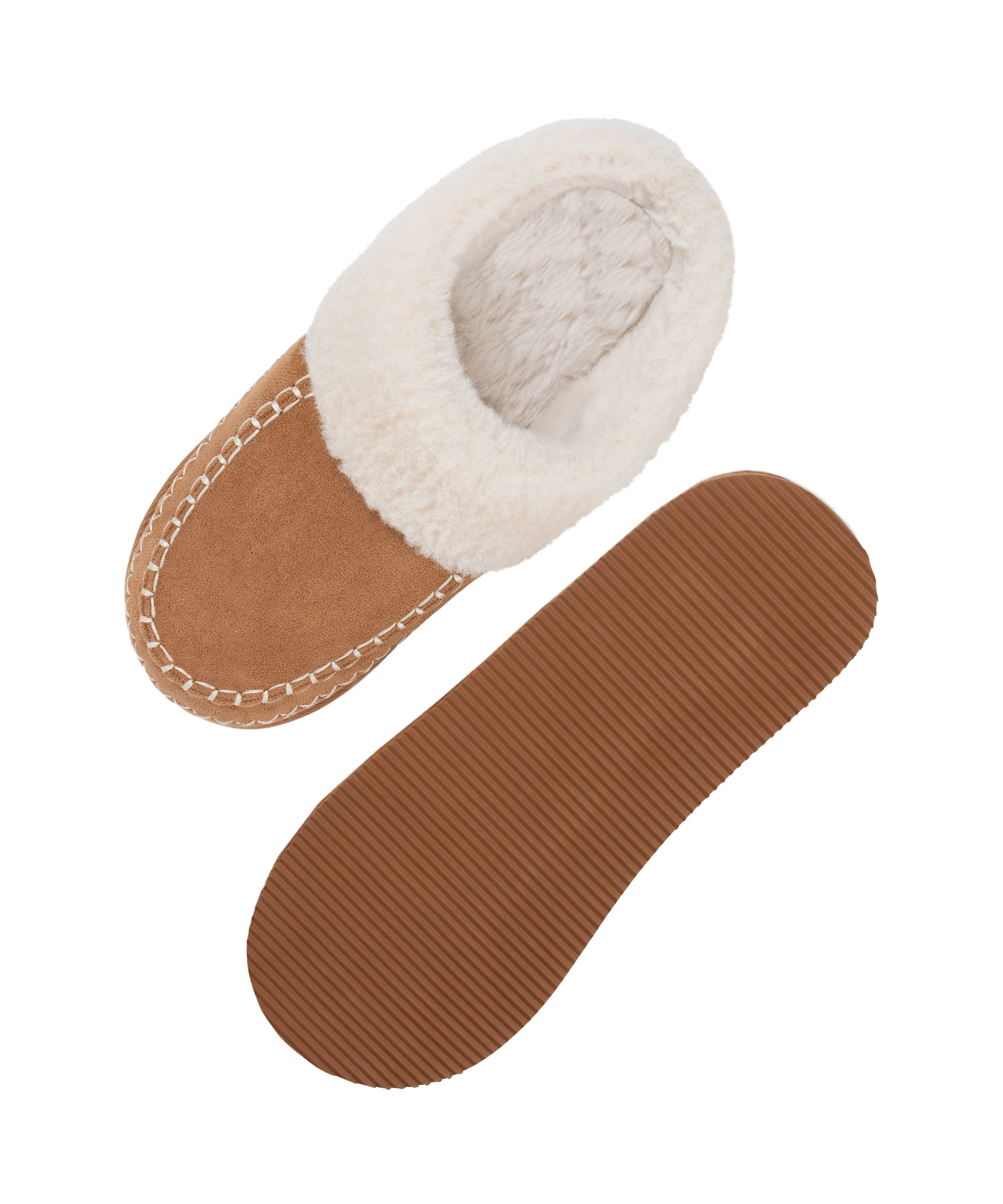 Pantoufles Iggy, Marron, main