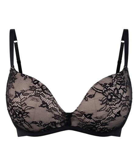 Soutien-gorge préformé sans armature Lea Lace, Noir