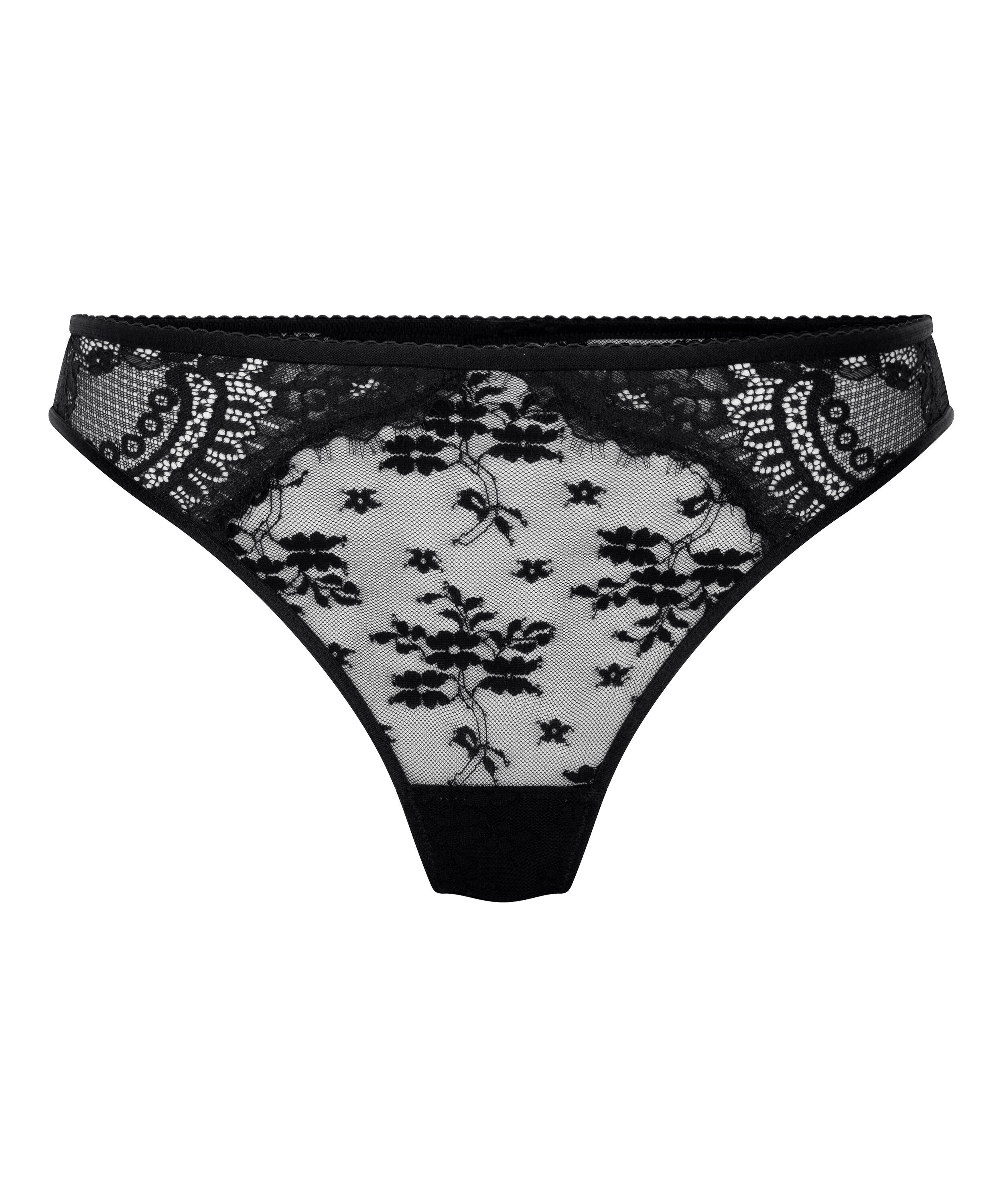 String jambe haute Lou, Noir