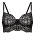 Soutien-gorge à armatures non-rembourré longline Sabrina, Noir